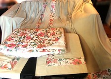 Couvre-lit ROMANEX "Simbad" + Paire de grands double-rideaux assortis 