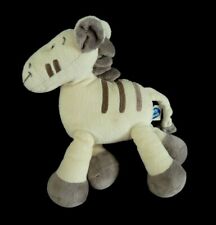 P9. DOUDOU PELUCHE MOTS D'ENFANTS ZEBRE CHEVAL ANE GRIS BLANC ECRU TTBE