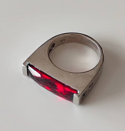 Bague grenat rouge - grenat,