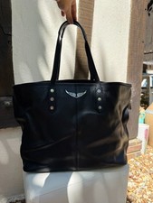 Zadig & Voltaire sac à main cuir grainé noir