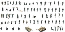 Figurines Peintes Artitec (Guerre) Pour Maquette De Chemin De Fer HO Ou Dioramas