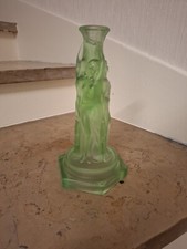 Verre Ouraline Art Deco 1930 Chandelier Femme Art Decoratif