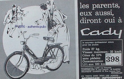 Publicite cady cyclomoteur - publicite,