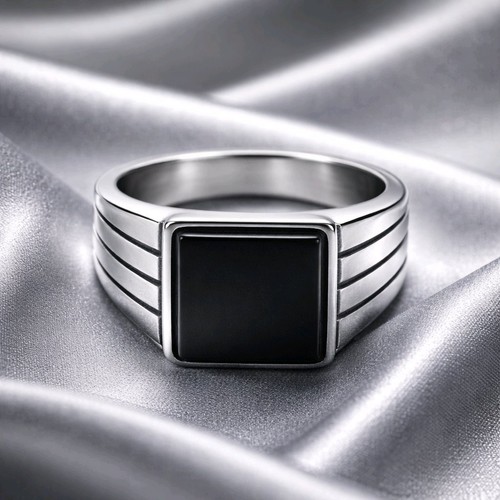 Bague signe onyx noir en - en,