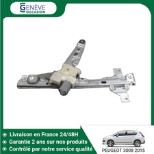 🇫🇷 MECANISME LEVE-GLACE AVANT GAUCHE PEUGEOT 3008 ➤9221FF ♻️