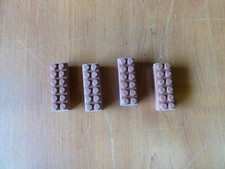 NOS 4 Patins freins rouge sgdg Brake Pads Vélo Ancien Old Bike Altes Fahrrad