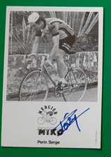 CYCLISME carte cycliste PERIN SERGE équipe MERCIER MIKO 1978 Signée