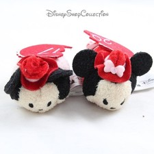 Duo de Tsum Tsum Mickey et Minnie DISNEY PARKS St Valentin coeur 2017 peluche