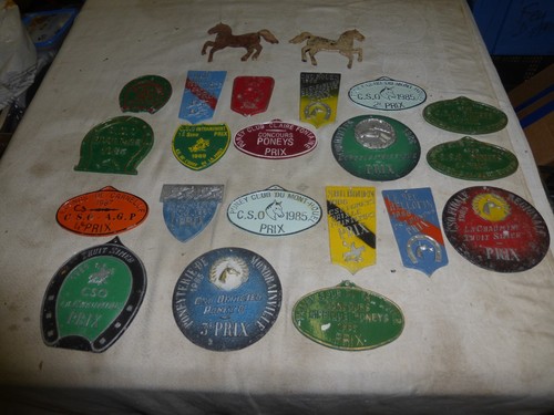 Plaque concours hippiques - plaque, de