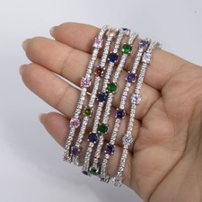 Bracelet De Tennis Rond En