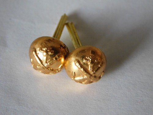 Paire boutons kepi - de,