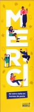 Marque-page Merci La poste Mobile - 5,5x17 cm