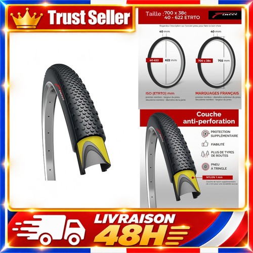 Fincci pneu velo 700x38c - pneu,