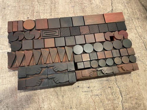 Letterpress wood type - wood,