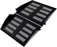 1U 19-Inch Universal Server Shelf Rack Mount Vented Cantilever Center Mount Shel