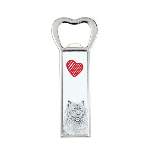 Keeshond ouvre bouteille - keeshond,