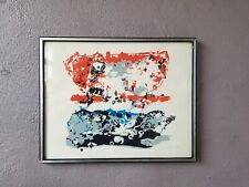 Lithographie de Maurice Pré. Décorateur et designer France Artiste Art Abstrait