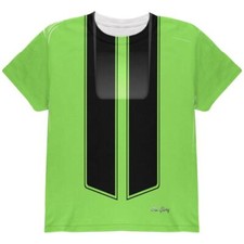 Halloween Classic Muscle Car Green Costume All Over Youth T Shirt
