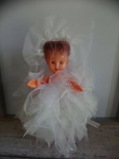 Poupée vintage 26 cm robe