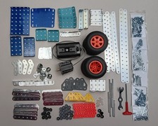 Meccano Motor, Wheels, Beams