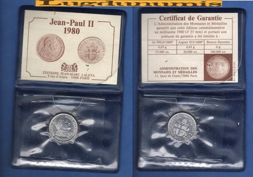 Médaille jean paul 1980 - jean,