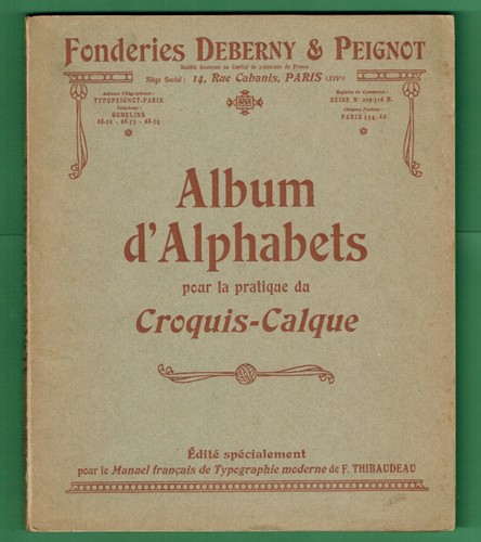 Rare album alphabets pour - rare, d'alphabets