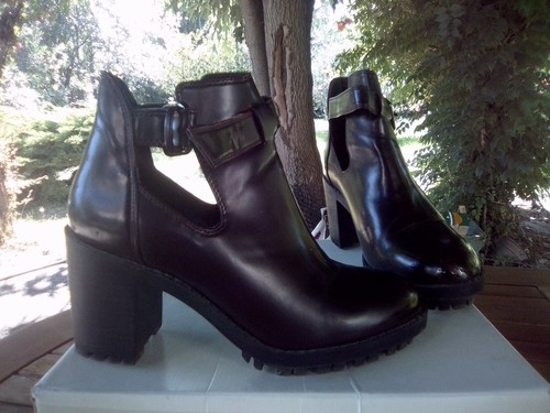 Bottines zara bordeaux - bottines,