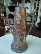 Vase Art Nouveau En Cuivre