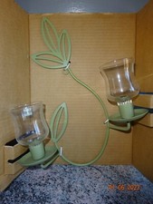 "PARTYLITE   APPLIQUES  MURALES  PRINTANIERE  + 2 MINI GLOBE  TULIPE  PARTYLITE