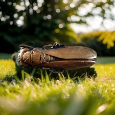 Broche épingle ancienne - Cigale 