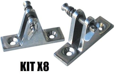 Support inox fourche kit x8 - inox,
