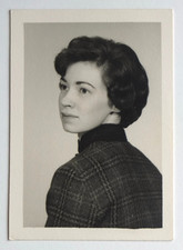 Portrait femme élégante 3/4 identité - Photo vintage, Oskaloosa Iowa USA