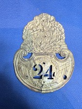 MILITARIA PLAQUE DE SHAKO