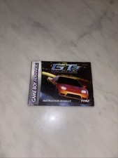 Notice Nintendo Game Boy Advance GBA GT 3 Advance Pro Concept Racing Version EUU