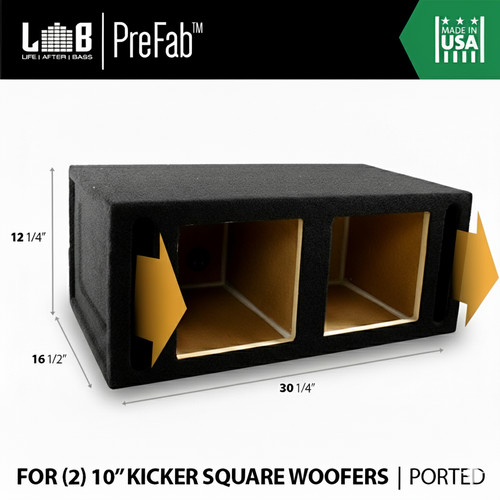 Ported enclosure for - ft³,