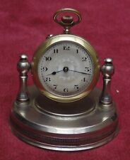 rare Montre Gousset Demi-Lune signé V. Seguin complète sur son support. Fin 19em