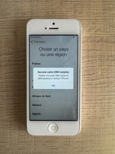 Apple iPhone 5 - argent -  Bloqué iCloud  +  1 téléphone LG HS