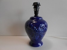 LAMPE CERAMIQUE MATHIAS / DECOR GRAPPE DE RAISIN / LAMP