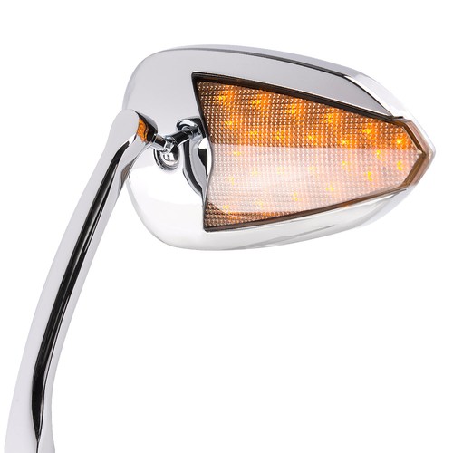 Oval rétroviseur chromé