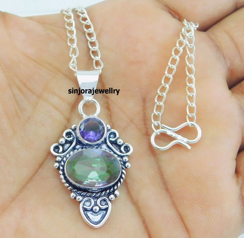 Pendentif fait main argent - main,
