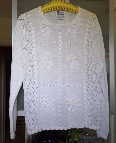 Pull blanc chic - pull,