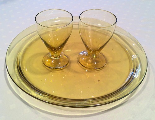 Plateau service liqueur avec - a,