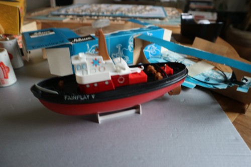 Ancien jouet bateau - bateau, schuco