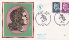 FRANCE 1967 FDC REPUBLIQUE YT 1535 ET 1536
