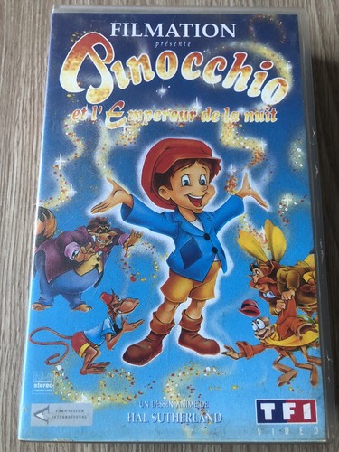 Cassette vidéo vhs pinocchio - cassette,