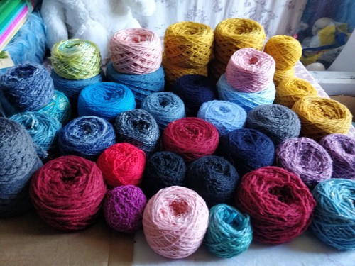 Lot laine couleur