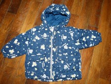 Manteau chaud à capuche bleu marine - Décathlon - 2 ans - Comme neuf