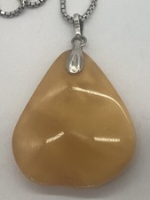 Pendentif En Ambre + Collier