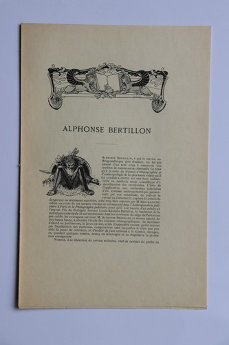 Alphonse bertillon figures - bertillon,