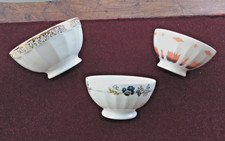 BOLS ANCIENS PIÉDOUCHE LOT DE 3 PORCELAINE DE LIMOGES estampillée
